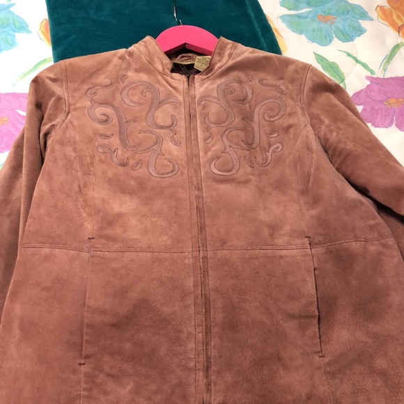 Ruff Hewn mauve suede jacket size L. No rips, no flaws - Picture 2 of 12